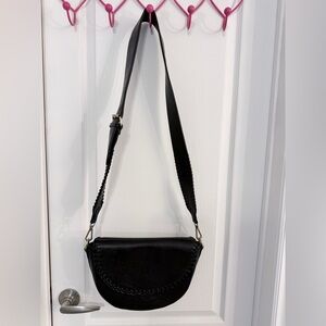 Anthropologie Urban Originals Black Cross Body / Shoulder Bag